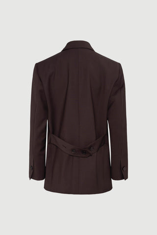 Envelope1976 Girona blazer - Wool Blazer Aubergine
