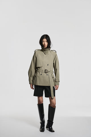 Envelope1976 Majorstuen trench short Jacket Khaki