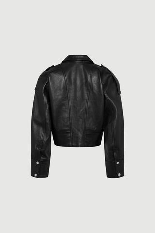 Envelope1976 Chateau jacket - Leather Jacket Black
