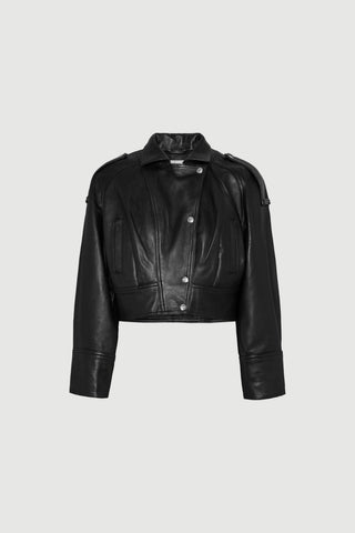 Envelope1976 Chateau jacket - Leather Jacket Black