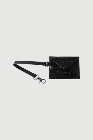 Envelope1976 Envelope charm, Black croc Bags Black croc