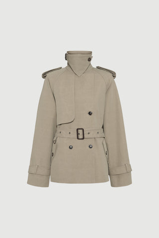 Envelope1976 Majorstuen trench short Jacket Khaki