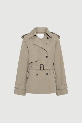 Envelope1976 Majorstuen trench short Jacket Khaki