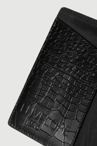 Envelope1976 Passport holder, Black croc Bags Black croc