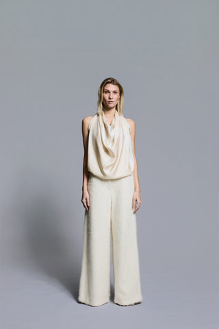 Envelope1976 Square scarf, Cream / light beige Scarf Cream / light beige