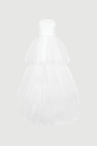 Envelope1976 Swan dress - Leftover fabric Dress White