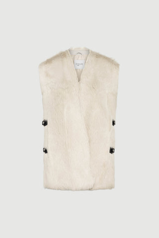 Envelope1976 Ustetind vest - Goat shearling Vest Ecru